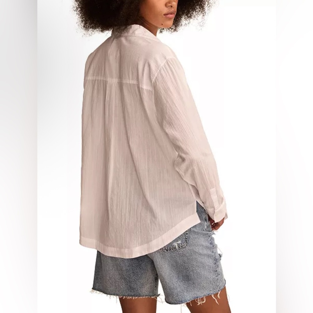 Lucky Brand
Women's Cotton Pleated-Front Shirt White Small NWT - Picture 2 of 9